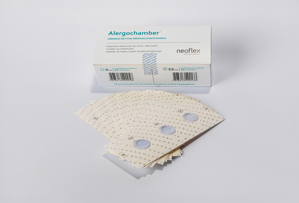 ALERGOCHAMBER - CÂMARAS 12 MM EM FITAS ADESIVAS (CONTENSOR)